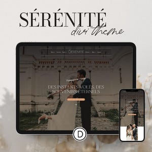 SERENITE- Elegant and feminine WordPress DIVI Theme | Divi Layouts | Divi WordPress Theme | Divi template | Website Template