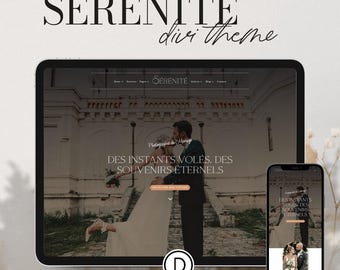 SERENITE- Elegant and feminine WordPress DIVI Theme | Divi Layouts | Divi WordPress Theme | Divi template | Website Template