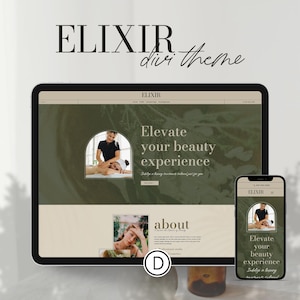 ELIXIR – DIVI Beauty WordPress-Theme | Divi-Vorlage | Divi WordPress-Vorlage | Website-Vorlage
