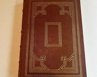 Tristram Shandy Easton Press 1980 Sterne Leather Collectors Edition 100 Greatest Books Gold Gilt Vintage Classic Novel