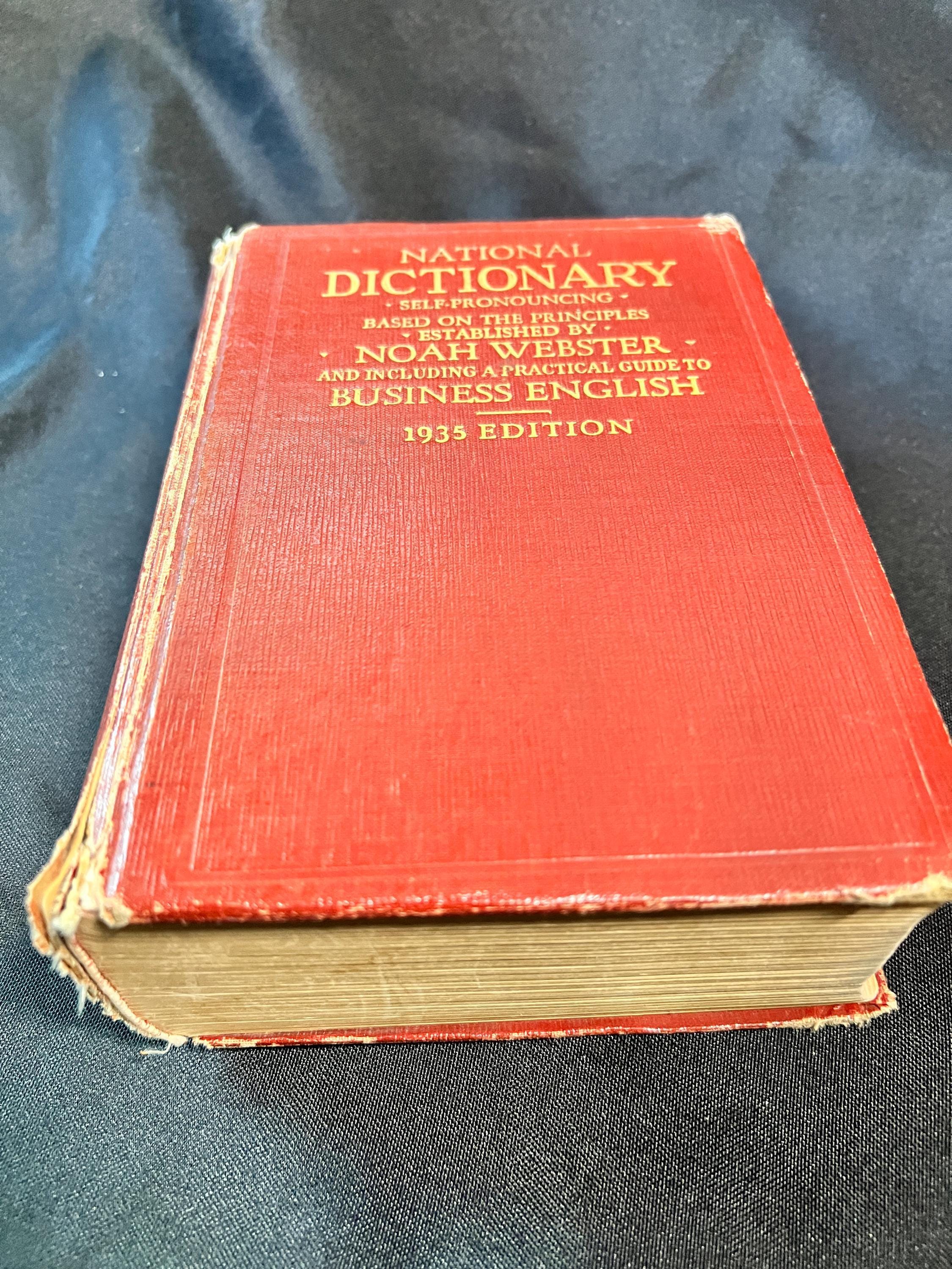 Antique Webster Dictionary - Etsy