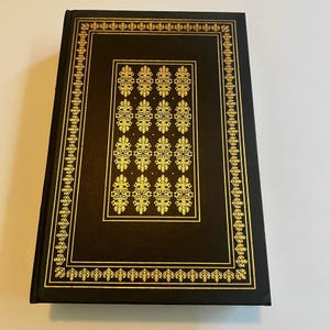The Decameron by Giovanni Boccaccio Franklin Library 1981 Black Leather Bound Book Gilt Edges José Narro Art Collectible Classic Italian Lit