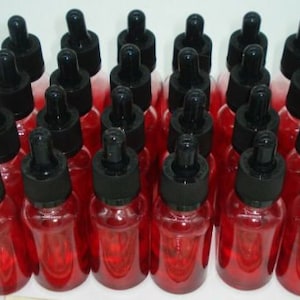 Case of 24 Essential Oils 1oz Faded Red Glass Bottle Dropper 30ml