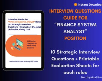 Guía de entrevista para analista de sistemas financieros / Contratación financiera / Preguntas estructuradas y criterios de evaluación