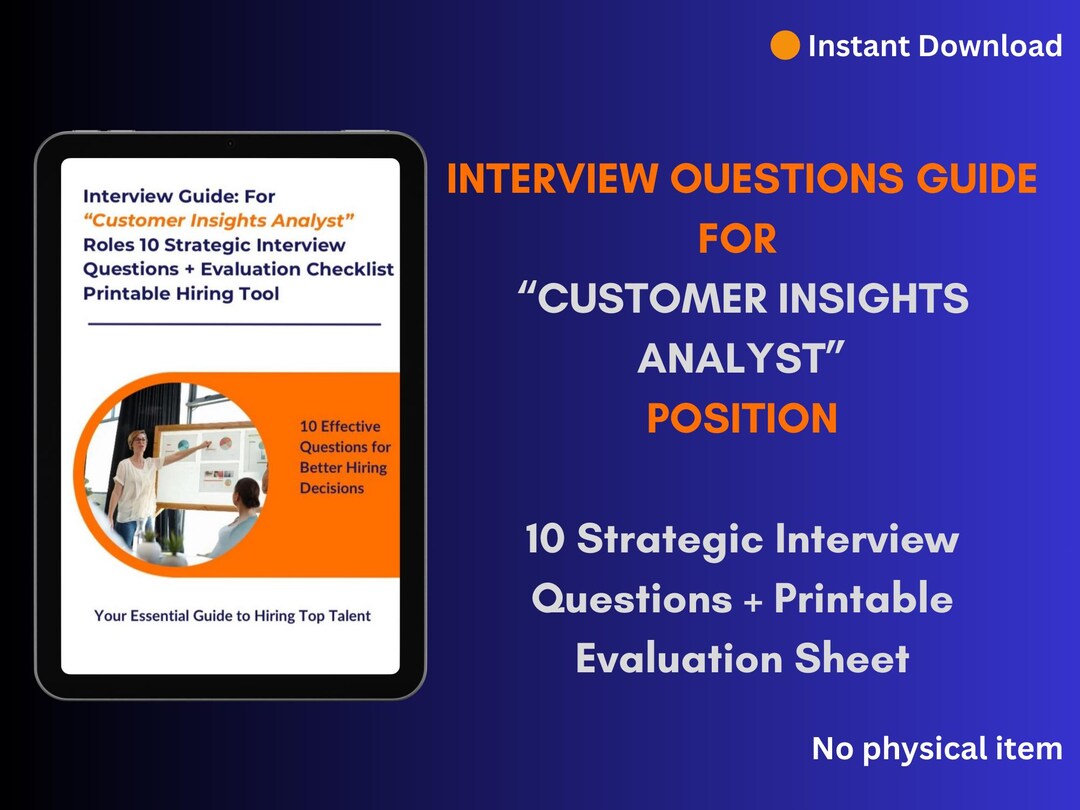 Customer Insights Analyst Interview Guide: 10 Strategic Interview ...