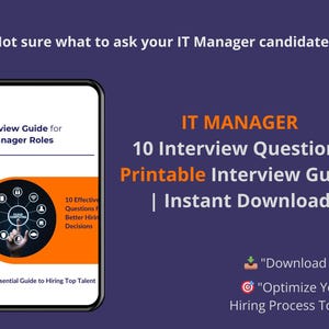 Guía de entrevista para gerente de TI: Preguntas estratégicas y evaluación (Descargar PDF)