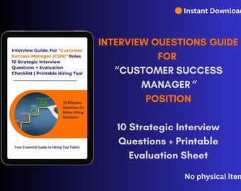 Guida al colloquio per Customer Success Manager: 10 domande strategiche per il colloquio e modulo di valutazione (download PDF)