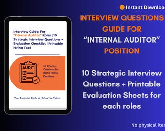 Guía de entrevista para auditor interno / Contratación financiera / Preguntas estructuradas y criterios de evaluación