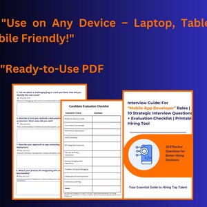 Mobile App Developer Interview Guide | Tech Hiring | Structured Questions & Evaluation Criteria image 7