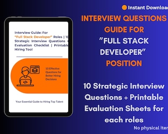 Full Stack Developer Interview Guide | Tech Hiring | Structured Questions & Evaluation Criteria