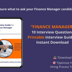 Guía de entrevista para gerente de finanzas: Preguntas estratégicas y evaluación (Descarga PDF)