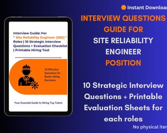 Guía de entrevista para ingeniero de confiabilidad del sitio / Contratación de técnicos / Preguntas estructuradas y criterios de evaluación