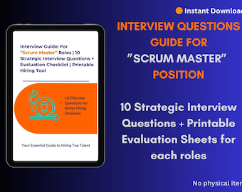 Guía de entrevistas para Scrum Masters / Contratación ágil / Preguntas estructuradas y criterios de evaluación