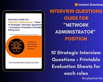 Guía de entrevistas para administradores de red / Contratación de técnicos / Preguntas estructuradas y criterios de evaluación