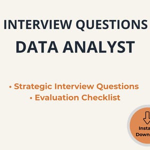 Data Analyst Interview Questions | Evaluation Checklist + Structured Hiring Guide