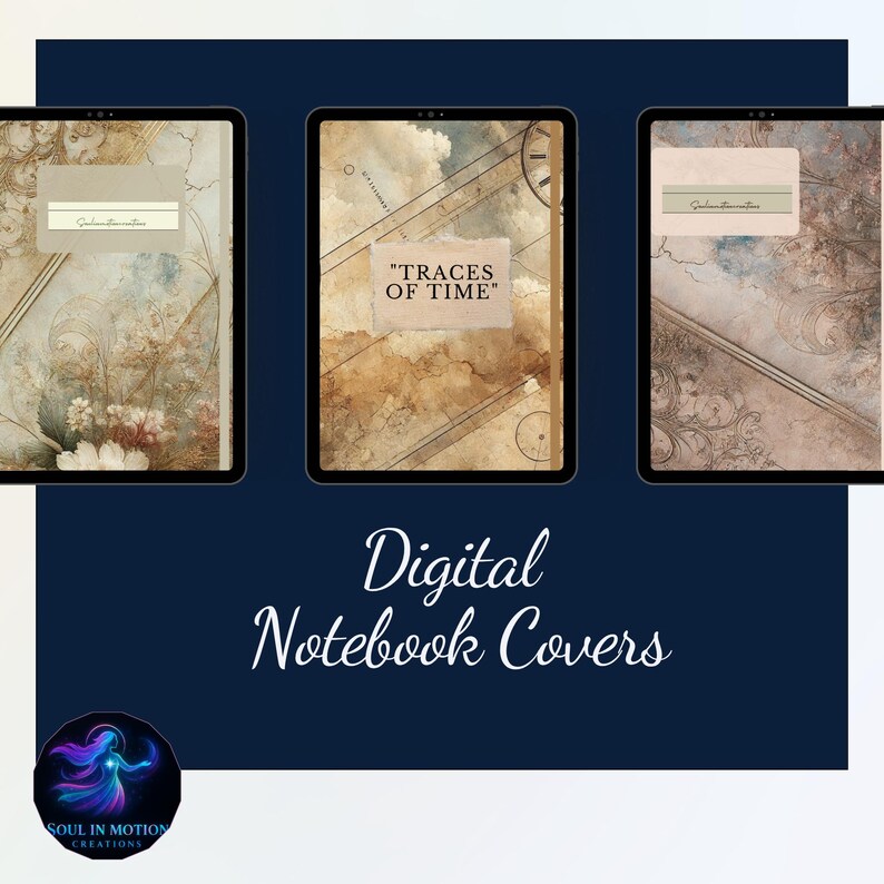 Vintage tijdschriftomslagset | Afdrukbare notebookomslagen (pdf en png) afbeelding 3
