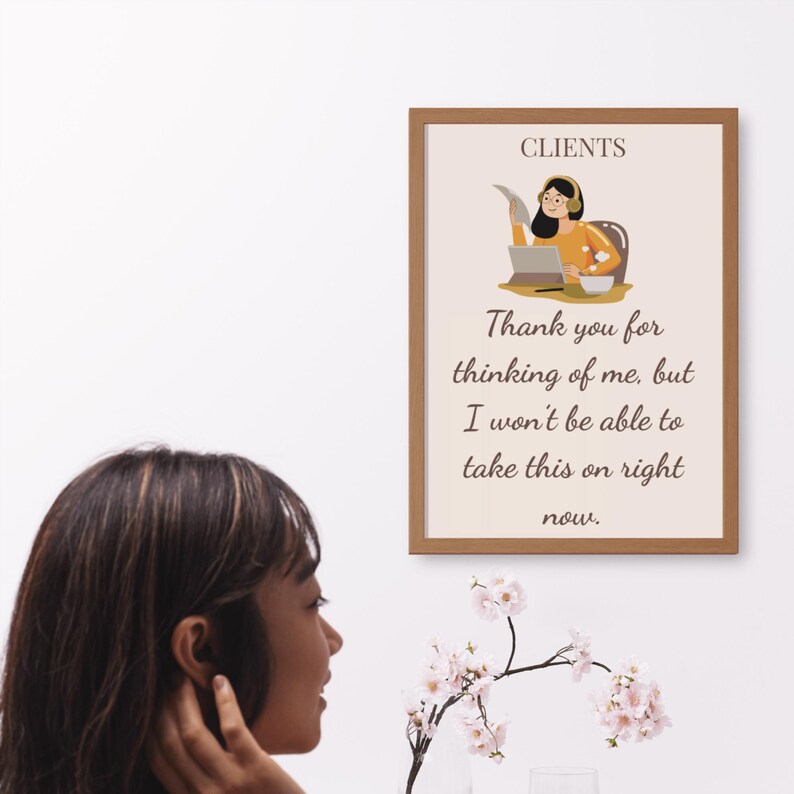 Clients Response Script Cards | Printable Business Reply Templates ...