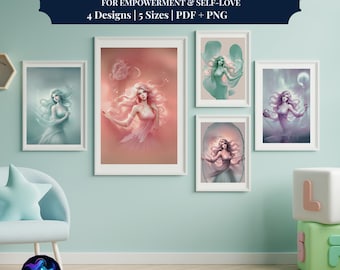 Spirituele muurkunst Seraphina: fantasiedecor voor tienermeisjes (pdf en png)