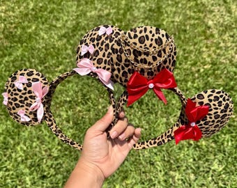 Firece Cheetah Print Mouse Ears