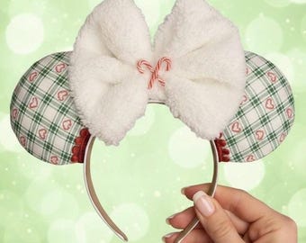 Candy cane mouse ears