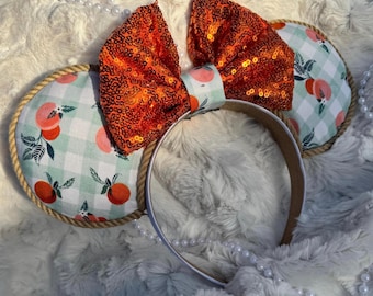 Sparkly Citrus Orange Headband: Lightweight, Comfortable Fit