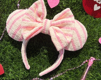 Pink Stripes & Conversation Heart