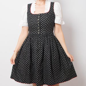 Vintage German Dirndl Dress Cottagecore Alpine Style Size M