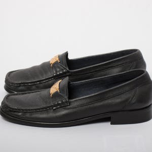 Vintage Etienne Aigner Soft Leather Black Loafers EU 38 image 4