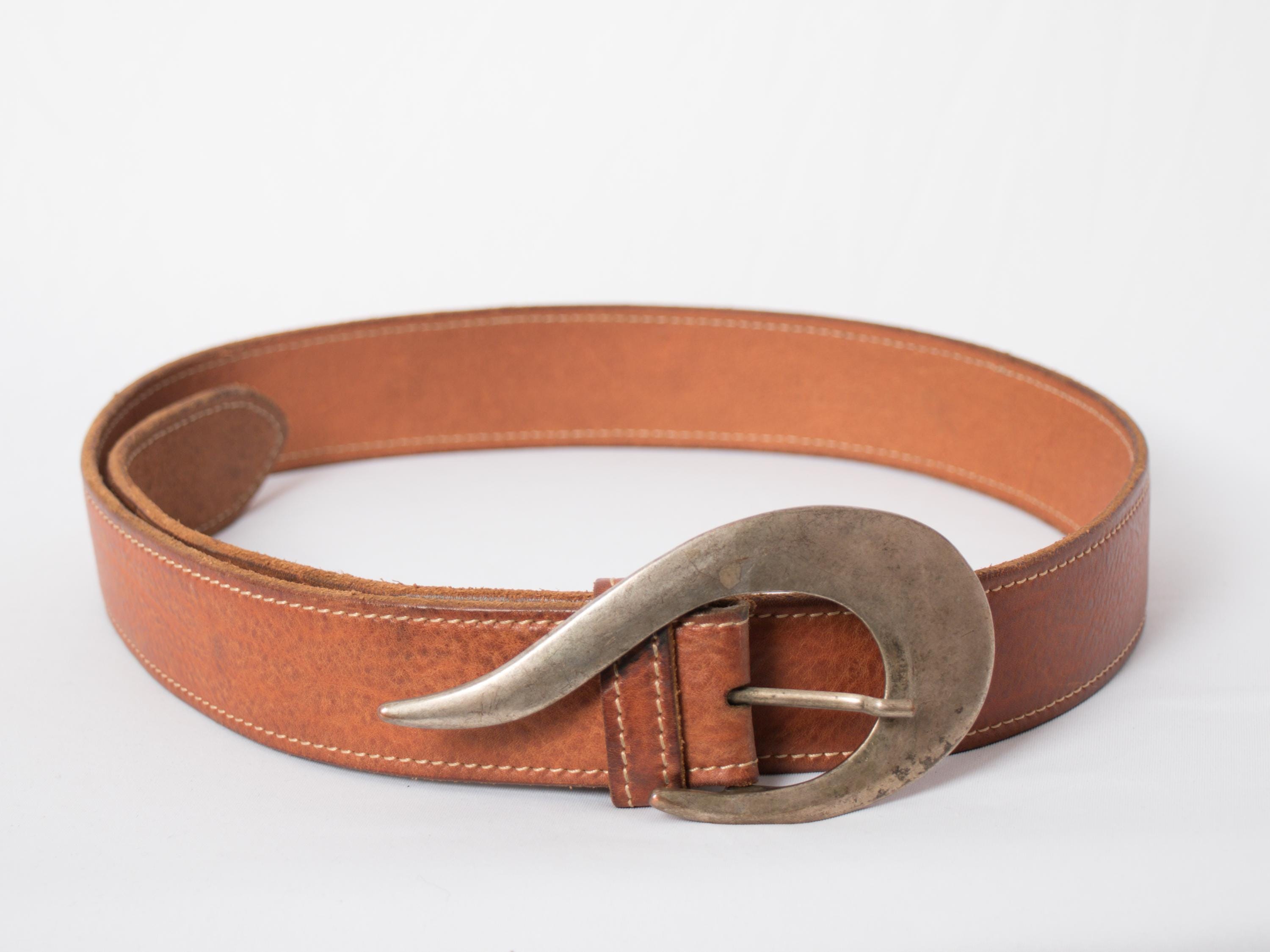 Rare Crisca Vintage 3.5 In Belt Orange Suede Made In West Germany Sz 34 Boho Salerno | Bosca - Elegant Leather Goods main image 2