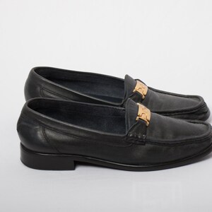 Vintage Etienne Aigner Soft Leather Black Loafers EU 38 image 7