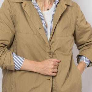 Vintage MARINA RINALDI Minimalist Relaxed fit Mac Jacket Transitional Season Classic Staple Size M Max Mara Group image 14