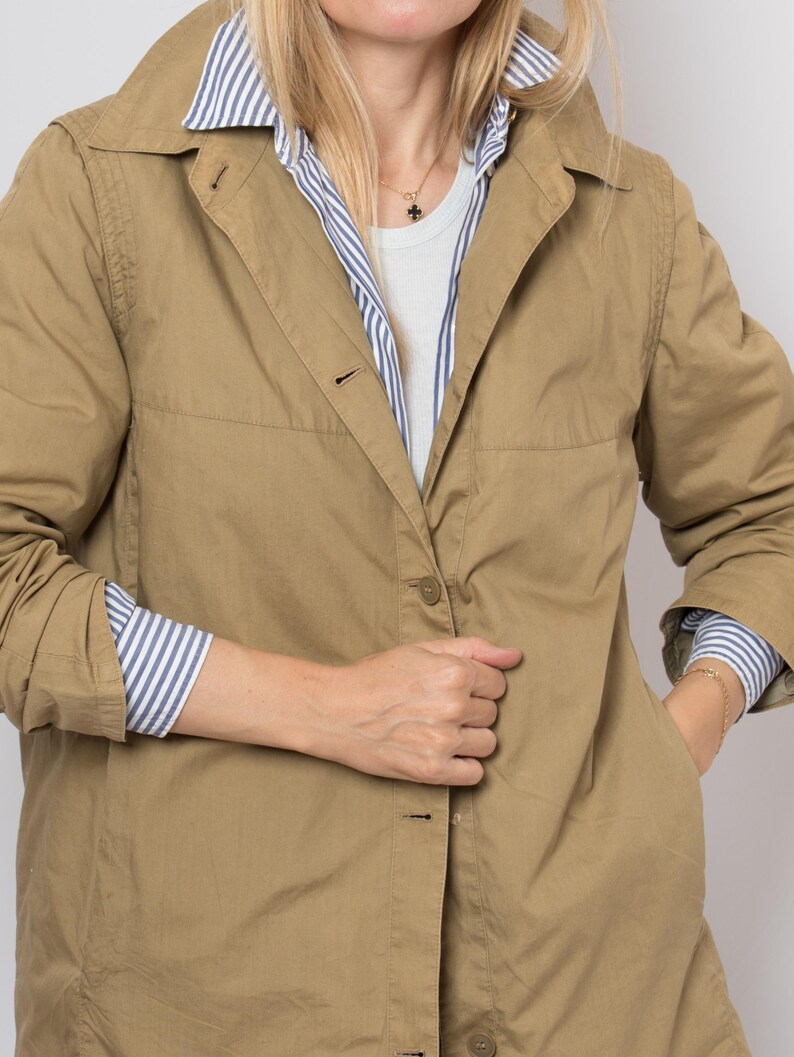 Vintage MARINA RINALDI Minimalist Relaxed fit Mac Jacket Transitional Season Classic Staple Size M Max Mara Group image 14