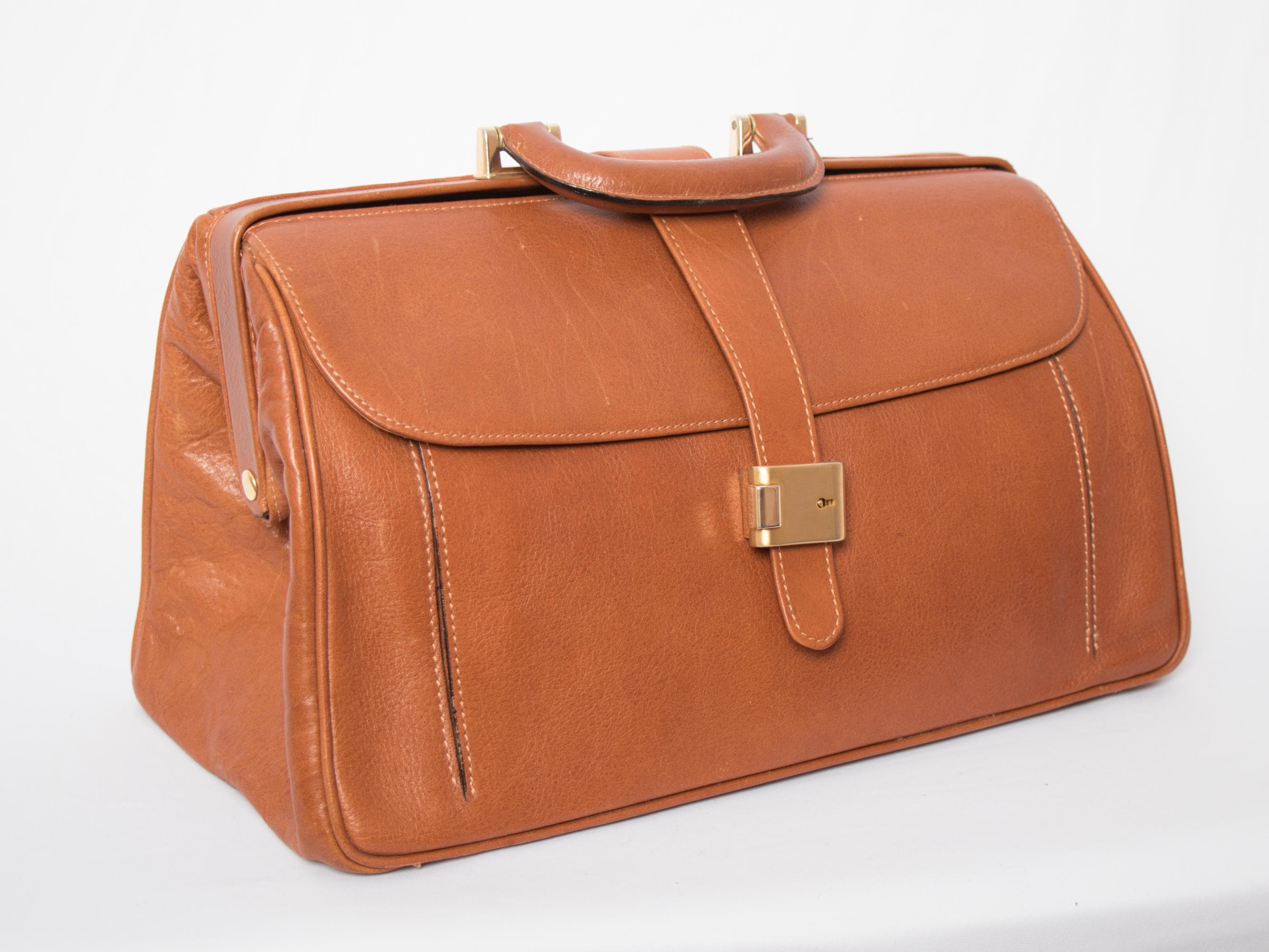 ヴィンテージイタリアンレザードクターバッグ（販売済み） - Etsy 日本