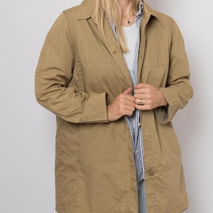 Vintage MARINA RINALDI Minimalist Relaxed fit Mac Jacket Transitional Season Classic Staple Size M Max Mara Group image 1