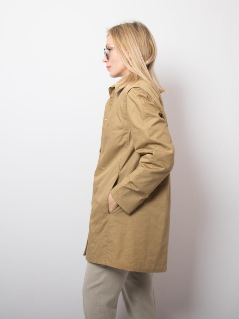 Vintage MARINA RINALDI Minimalist Relaxed fit Mac Jacket Transitional Season Classic Staple Size M Max Mara Group image 4