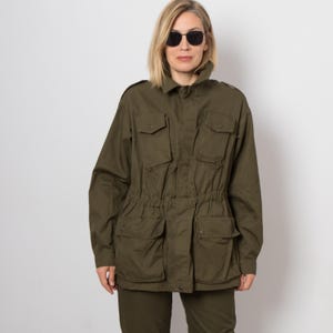 Vintage Military Parka Army Green Jacket Army Parka Khaki Green UNISEX Size L