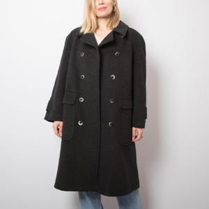 Vintage Mohair Coat Oversized Double Breasted Made in Italy Size  M/L Gift for Girlfriend Wife Daughter
