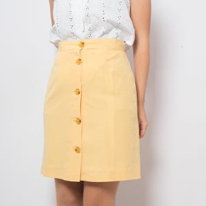 Y2K Mini Button Up Skirt ALBA FORNARI Small Size Gift for Girlfriend