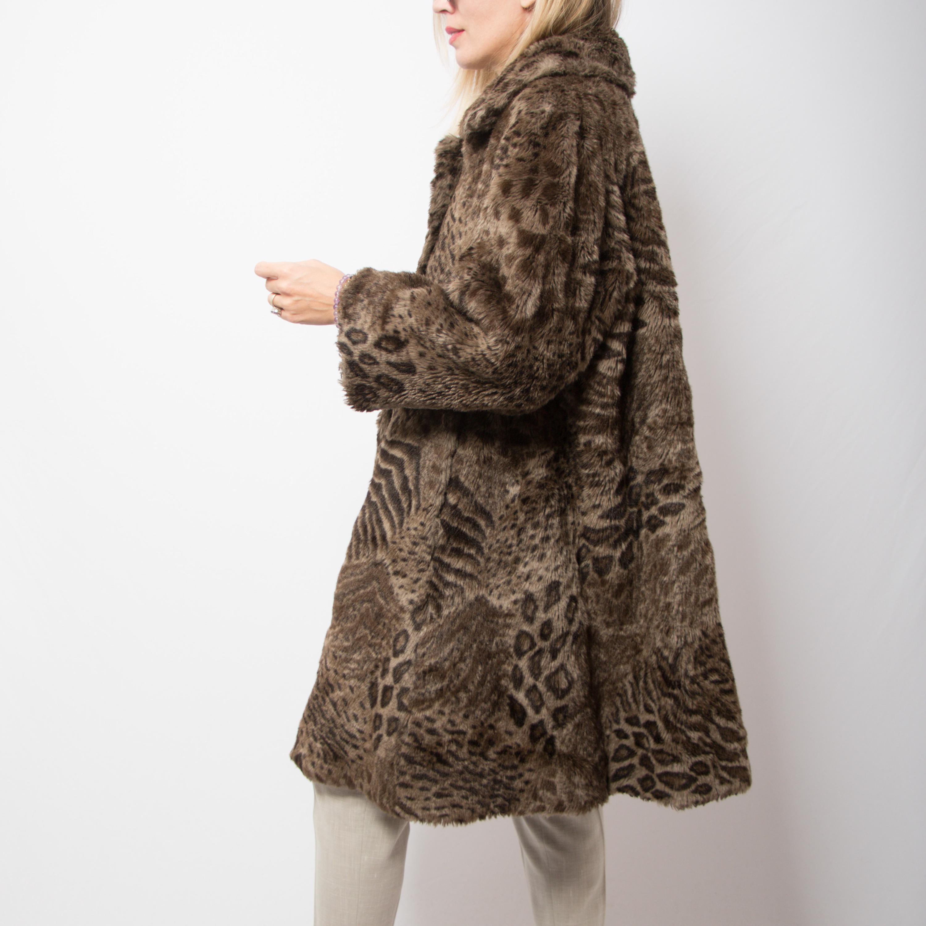 Print Faux Fur Zara Leopard Coat 2018 Leopard Fur Coat Australia