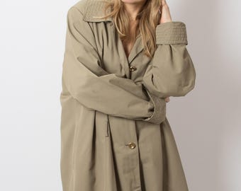 Vintage Marina Rinaldi Trench Coat Size L Gift for Wife