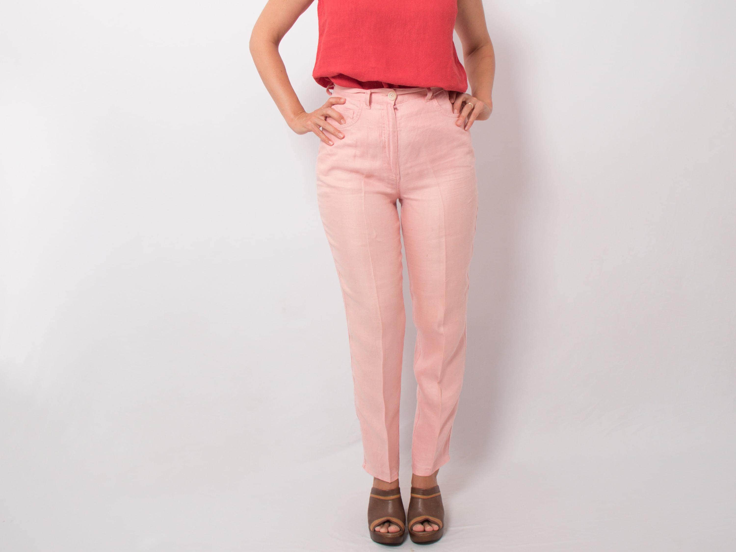 パンツ Max Mara Tailored Pink Trousers With High Waist Max Mara Tailored Pink Trousers With High Waist | THE LIST