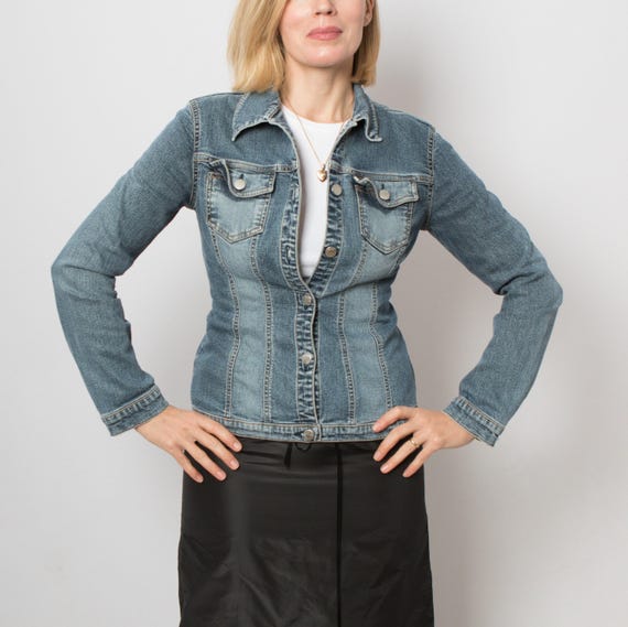 Vintage Miss Sixty Denim Jacket Size M Gift for Girlfriend Daughter Granddaughter