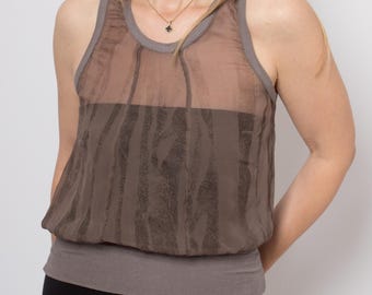Y2K Pennyblack Sheer Blouse Sheer Shirt See Through Top Transparent Blouse Size S