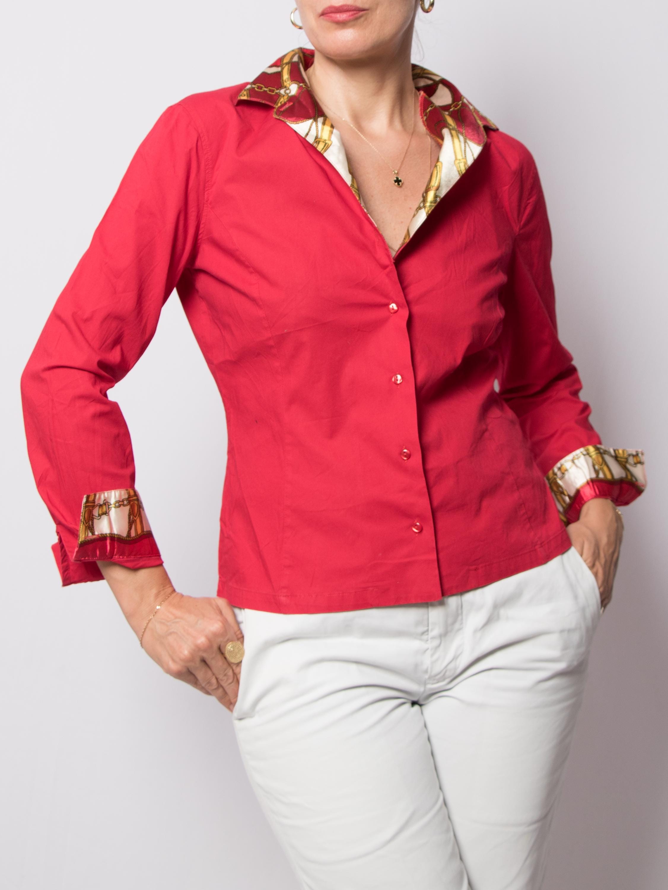 Camicia Bianca Nara Camicie Rosse Nara Camicie Blouse Italia