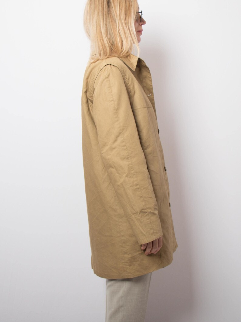 Vintage MARINA RINALDI Minimalist Relaxed fit Mac Jacket Transitional Season Classic Staple Size M Max Mara Group image 6