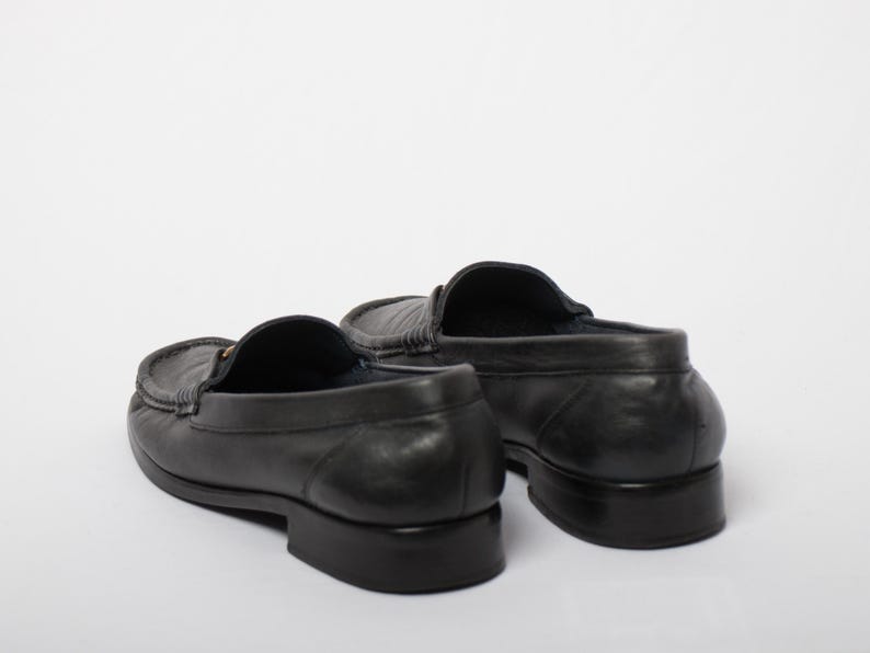 Vintage Etienne Aigner Soft Leather Black Loafers EU 38 image 6