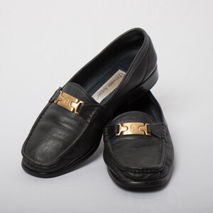 Vintage Etienne Aigner Soft Leather Black Loafers EU 38 image 2