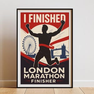 Muurkunst marathon Londen – raceposters voor verzamelobjecten – print marathon Londen 2025 – kaart marathonreis – muurdecoratie raceroute