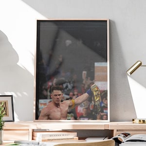 WWE Backlash Poster - John Cena Championship Belt Vintage Wall Art - Perfect Download For Man Caves or WWE Parties