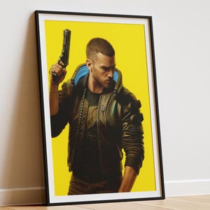 Cyberpunk Poster - Futuristisches Gamer Poster | Druckbare Cyberpunk Kunstdruck für Dekoration oder Kleidung | Digital Download Geschenk
